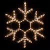 Wintergreen Lighting 12 in. 63-Light LED Warm White 18 Point Hanging Snowflake Decor