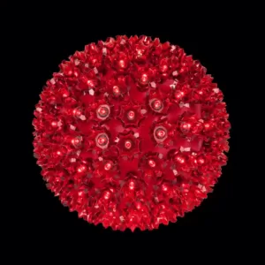 Wintergreen Lighting 6 in. 70-Light LED Red Decorative Starlight Sphere