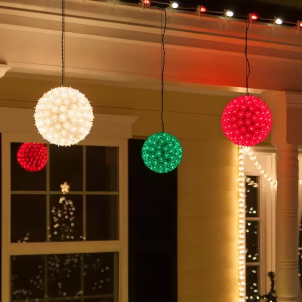 Wintergreen Lighting 6 in. 70-Light LED Warm White Twinkle Starlight Sphere