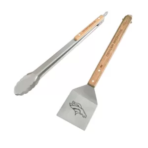 sportsvault Denver Broncos 2-Piece BBQ Utensil Set