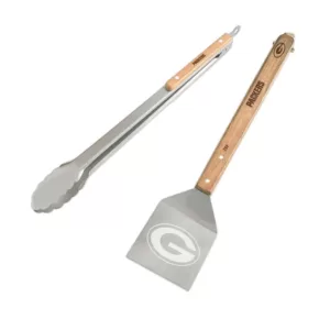 sportsvault Green Bay Packers 2-Piece BBQ Utensil Set