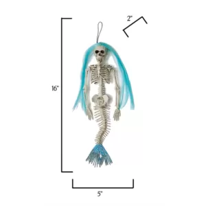 Worth Imports 16 in. Mermaid Skeleton Halloween Prop (Set of 4)