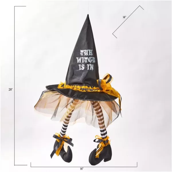 Worth Imports 28 in. Halloween Hanging Witch Hat with Legs