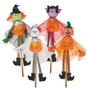 Worth Imports Four piece 60 in. Halloween Gauzy Figures on Stake (Set of 4)