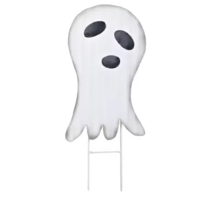 Worth Imports 23 in. Metal Halloween Ghost Yard Stake (Set of 2)