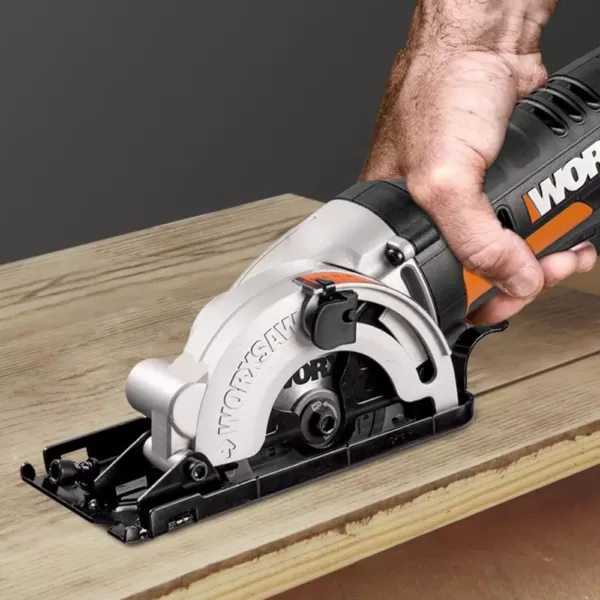 Worx POWER SHARE 20-Volt Worxsaw 3-3/8 in. Compact Circular Saw