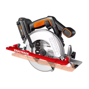 Worx POWER SHARE 20-Volt 6-1/2 in. Circular Saw ExacTrack