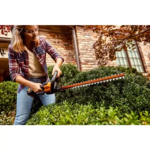 Worx POWER SHARE 20-Volt Li-Ion 22 in. Electric Cordless Hedge Trimmer, 3/4 in. Cutting Capacity (Tool-Only)