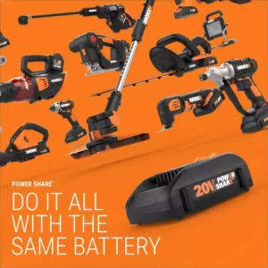 Worx Power Share 20-Volt Cordless Variable Speed 1/4 in. Hex Impact Driver with Quick Change Chuck (Tool Only)