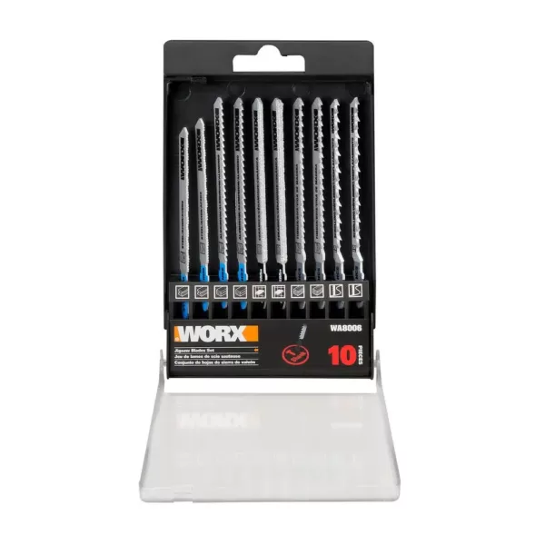 Worx T-Shank Blade Assortment for Blade Runner and Axis (10-Pieces)