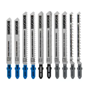 Worx T-Shank Blade Assortment for Blade Runner and Axis (10-Pieces)