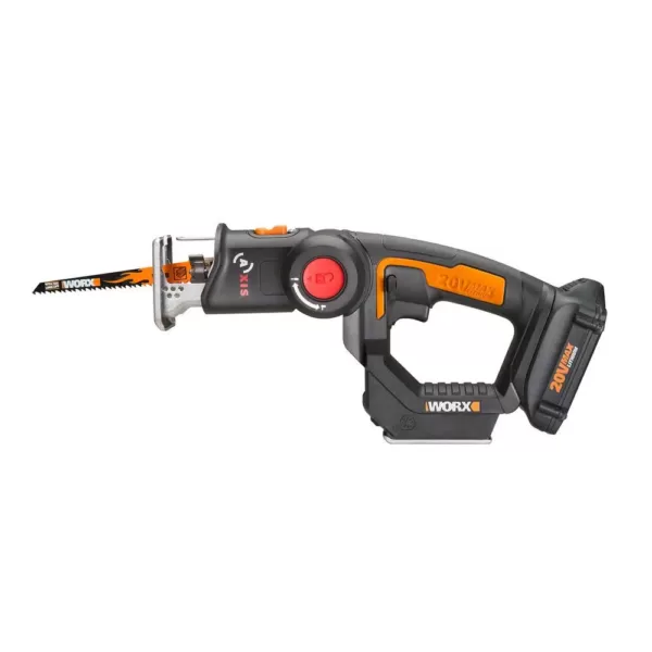 Worx POWER SHARE AXIS 20-Volt Lithium-Ion Convertible Jigsaw and Reciprocating Saw in One