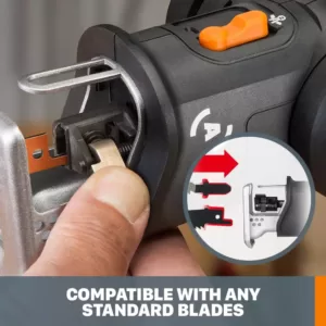 Worx POWER SHARE AXIS 20-Volt Lithium-Ion Convertible Jigsaw and Reciprocating Saw in One