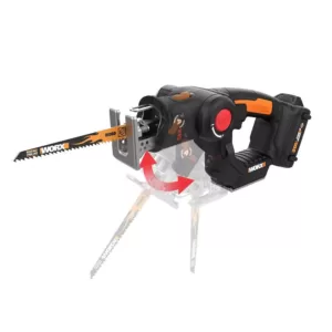 Worx POWER SHARE AXIS 20-Volt Lithium-Ion Convertible Jigsaw and Reciprocating Saw in One