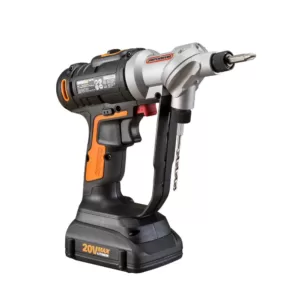 Worx POWER SHARE 20-Volt Switchdriver Cordless 1/4 in. Drill and Driver with 67-Piece Accessory Kit