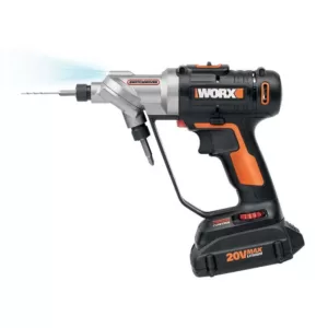 Worx POWER SHARE 20-Volt Lithium-Ion 1/4 in. Cordless Drill and Driver