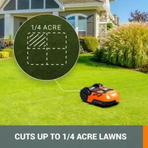 Worx POWER SHARE 20-Volt 7 in. 4.0 Ah Lithium-Ion Robotic Landroid M Mower, Brushless Wheel Motors, Wifi Plus Phone App