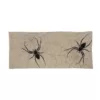 Xia Home Fashions 0.1 in. H x 16 in. W x 36 in. D Halloween Creepy Spiders Double Layer Table Runner in Natural