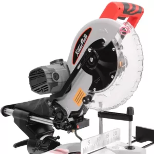 XtremepowerUS 15 Amp 10 in. Compact Sliding Single Bevel Laser Compound Corded Miter Saw