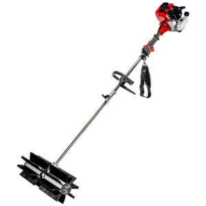 XtremepowerUS 43 cc 24 in. Portable Gas Power Brush Snow Sweeper