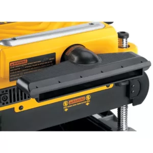 DEWALT 15 Amp Corded 13 in. Heavy-Duty 2-Speed Thickness Planer with (3) Knives, In Feed Table and Out Feed Table