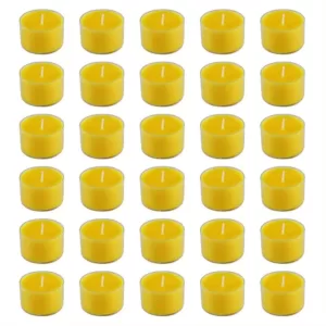 LUMABASE Extended Burn Citronella Tealights Candles (30-Count)