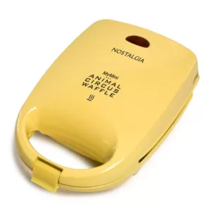 Nostalgia 520 W 4-Waffle Yellow Animal Circus Waffle Maker