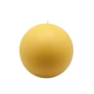 Zest Candle 4 in. Yellow Ball Candles (2-Box)