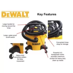 DEWALT 6 Gal. Poly Wet/Dry Vac