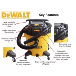 DEWALT 12 Gal. Poly Wet/Dry Vac