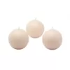 Zest Candle 2 in. Ivory Ball Candles (Box of 12)