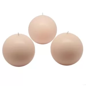 Zest Candle 3 in. Ivory Ball Candles (6-Box)