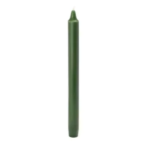 Zest Candle 10 in. Hunter Green Straight Taper Candles (12-Set)