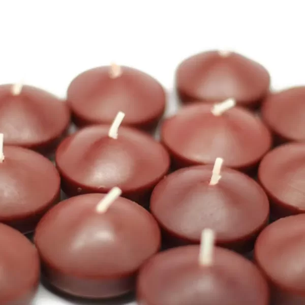 Zest Candle 1.75 in. Brown Floating Candles (Box of 24)