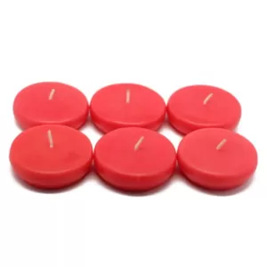 Zest Candle 2.25 in. Ruby Red Floating Candles (Box of 24)