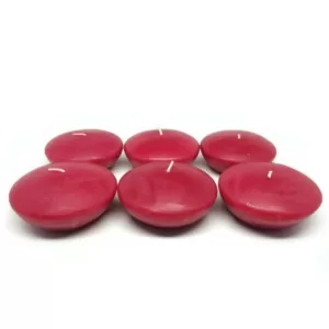 Zest Candle 3 in. Red Floating Candles (Box of 12)