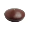 Zest Candle 4 in. Brown Floating Candles (Box of 3)