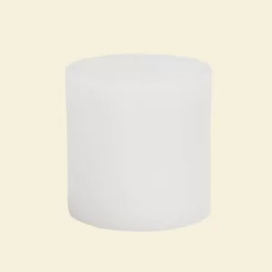 Zest Candle 3 in. x 3 in. White Pillar Candles Bulk (12-Case)