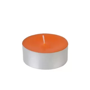 Zest Candle 2.25 in. Orange Mega Oversized Tealights (12-Box)