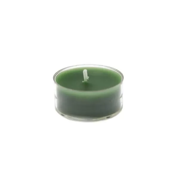 Zest Candle 1.5 in. Hunter Green Tealight Candles (50-Pack)